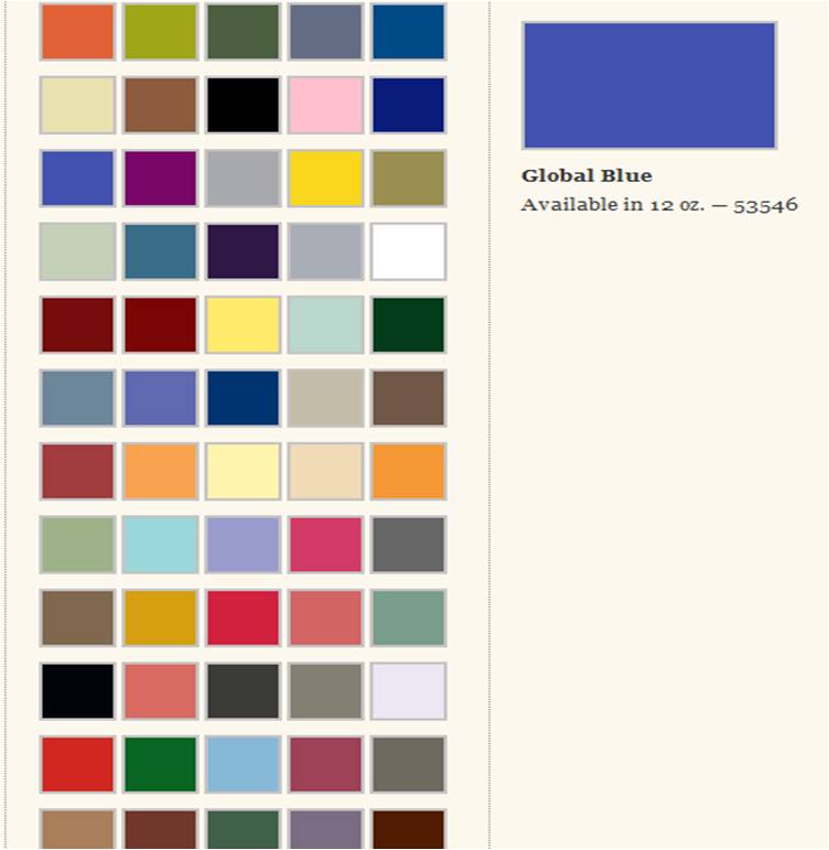 Krylon Spray Paint Colors Chart